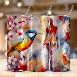 tumbler mockup bird girl