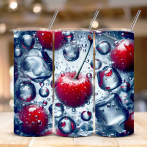 tumbler mockup ice cherry
