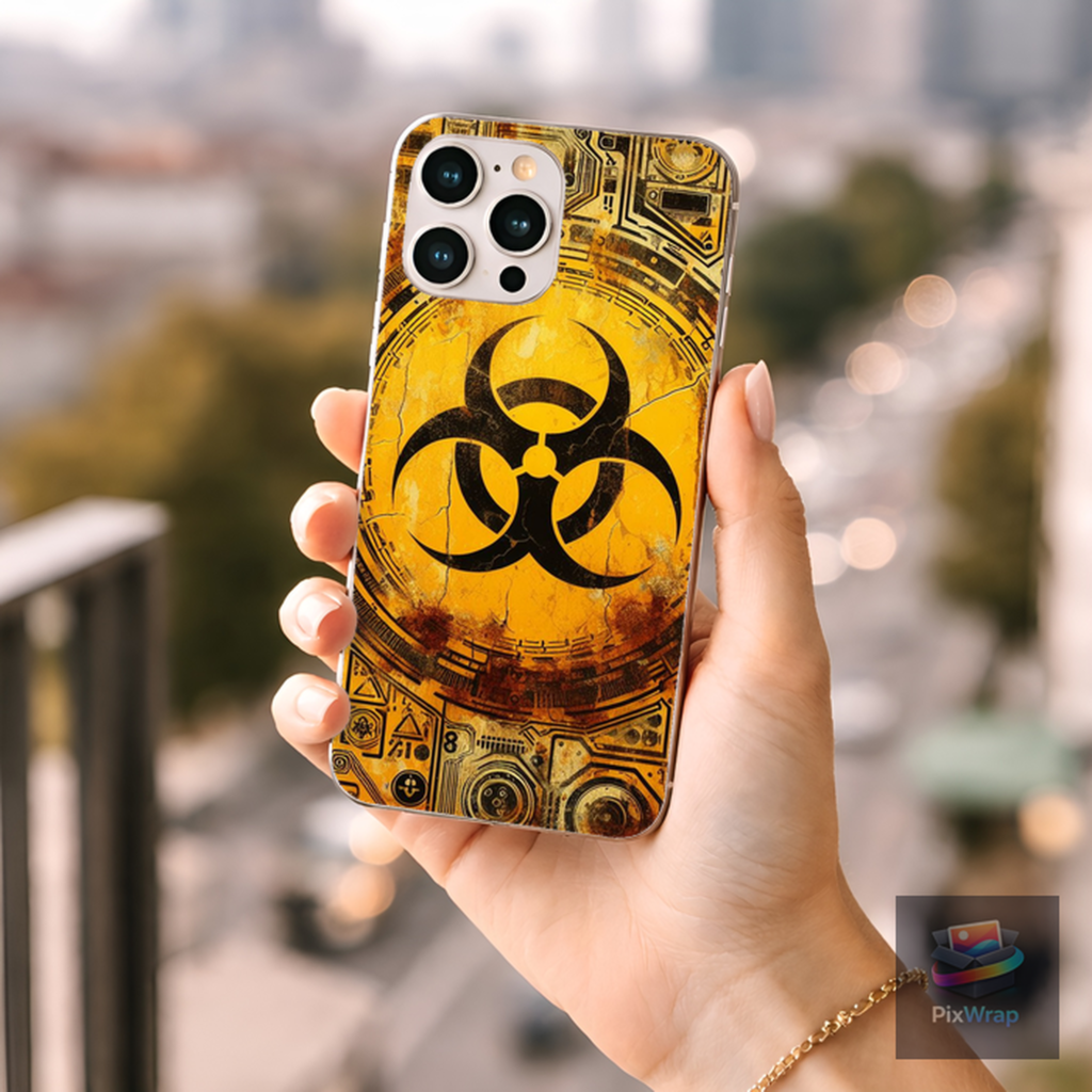 realistic phone mockup with custom design on smartphone screen