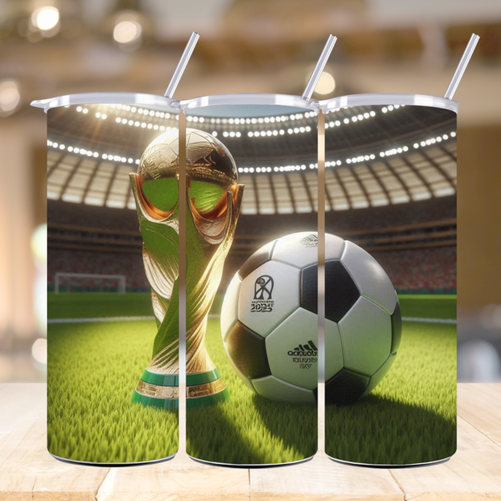 world cup 2026 soccer tumbler wrap mockup preview in 3d